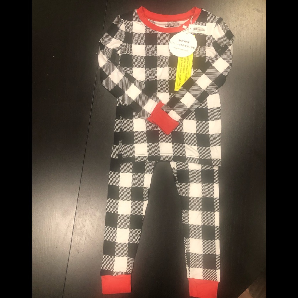 Little Sleepies Holiday Buffalo Plaid size 4T
